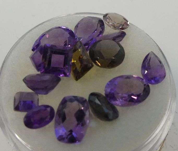 Gemstones: Amethyst, Smoky Quartz...8.35 carats image