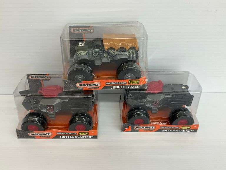 Three New Matchbox on a Mission Monster Trucks image