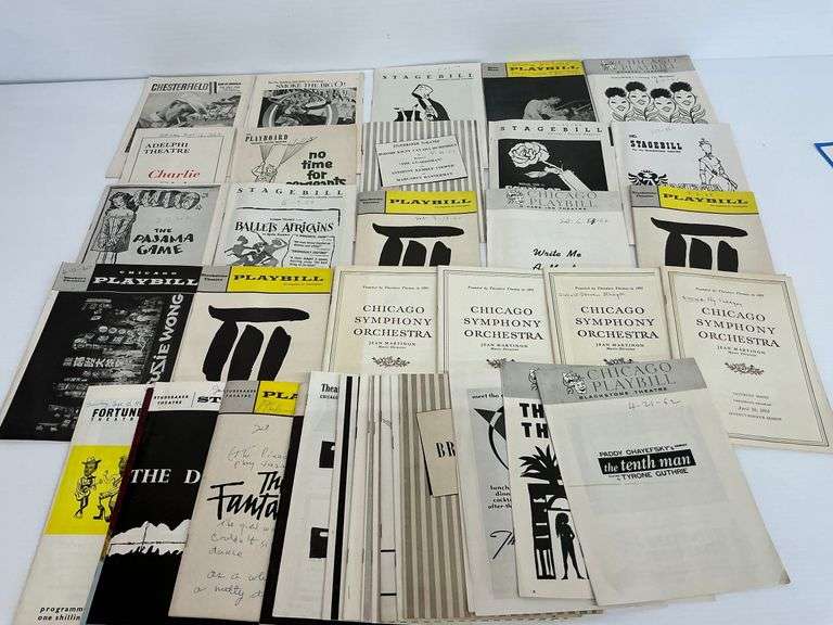 Collectible Chicago Playbills and Symphony Programs Including 1960s image