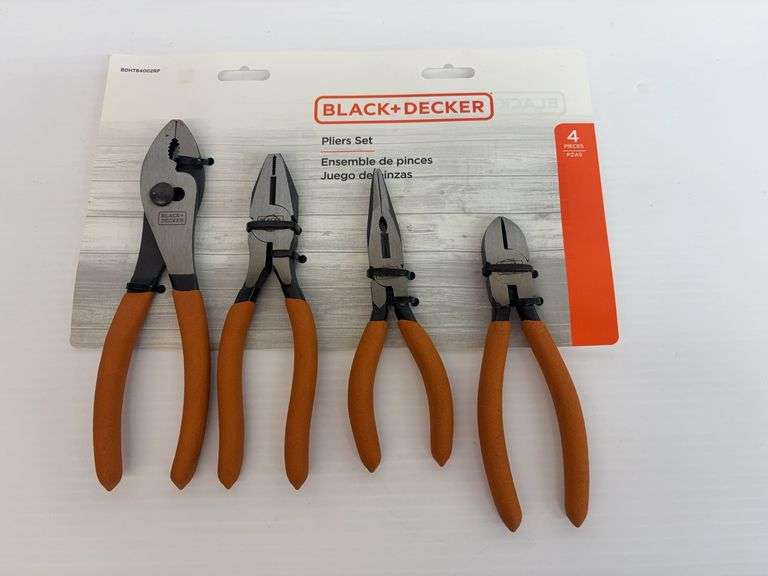 Black and Decker 4 Piece Plier Set image
