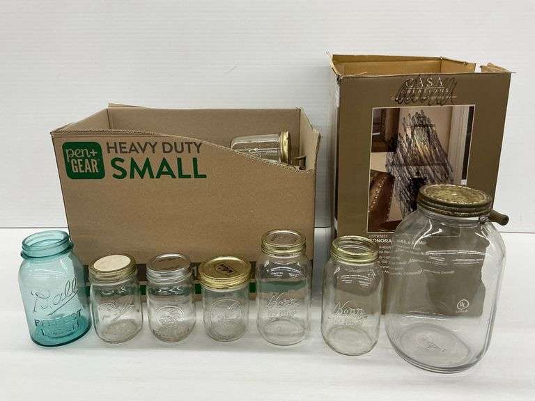 Canning Jars - Clear and Blue image