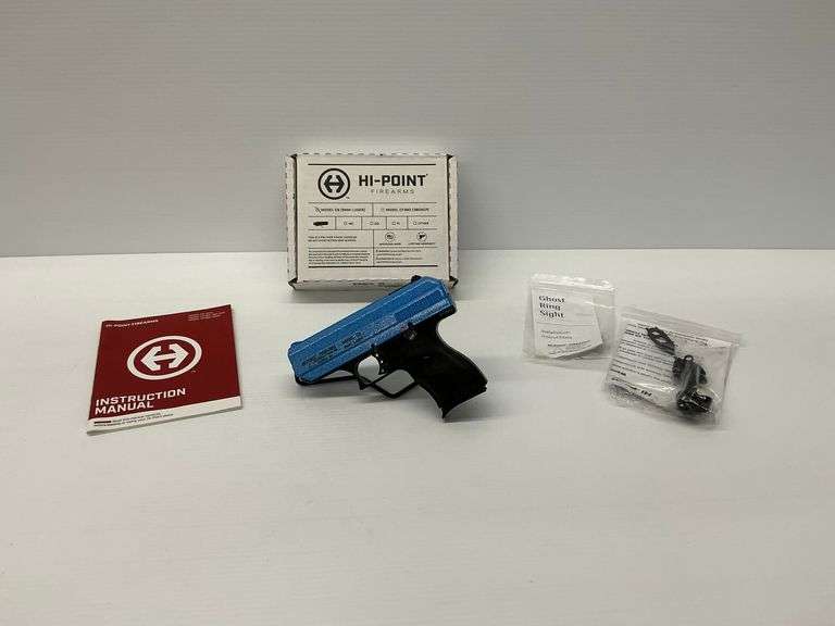 New Hi-Point C9 9mm Luger Blue Sparkle Pistol (Not for sale to Illinois Residents) image