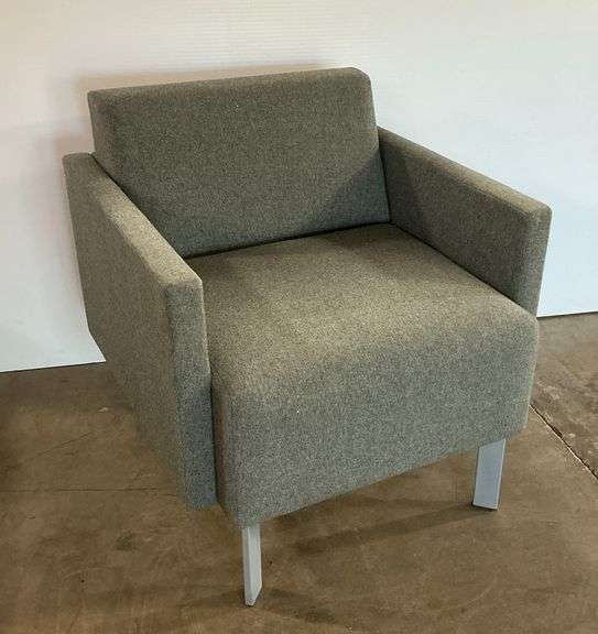 Modern Gray Upholstered Armchair image