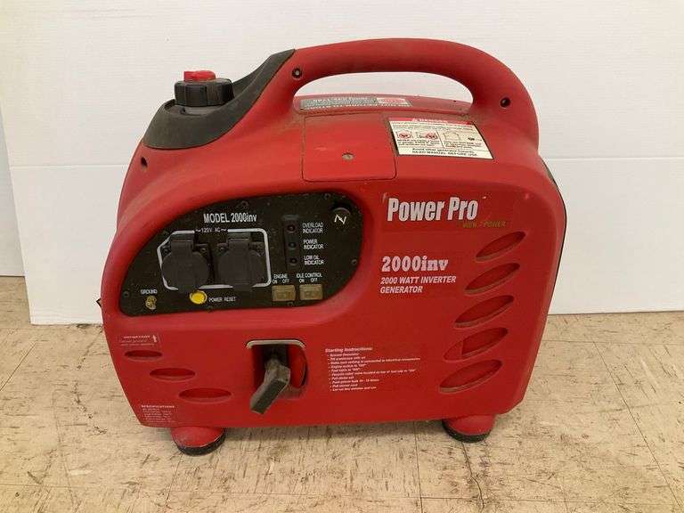Power Pro 2000inv 2000 Watt Inverter Generator image