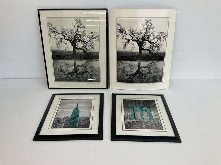 Edward Holland "Lonely Tree" Lithographs and Two Cityscape Prints image