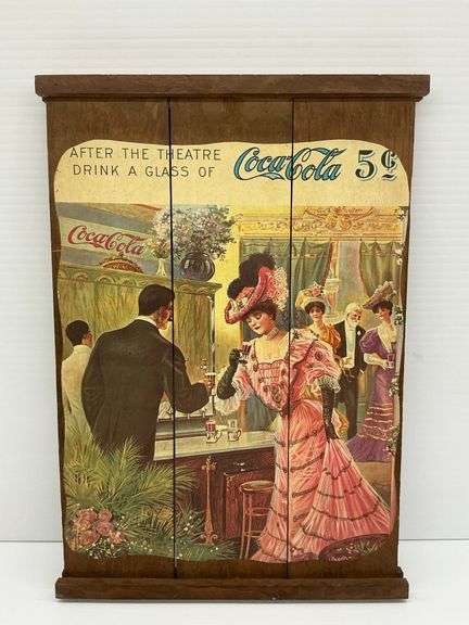 Coca-Cola "After the Theatre" 5 Cent Advertising Display image