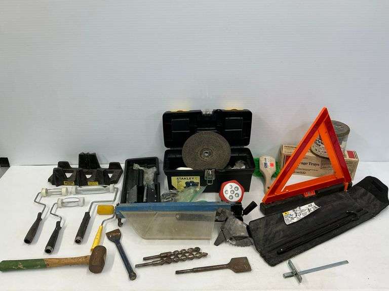 Mixed Lot of Various Tools and Hardware Supplies image