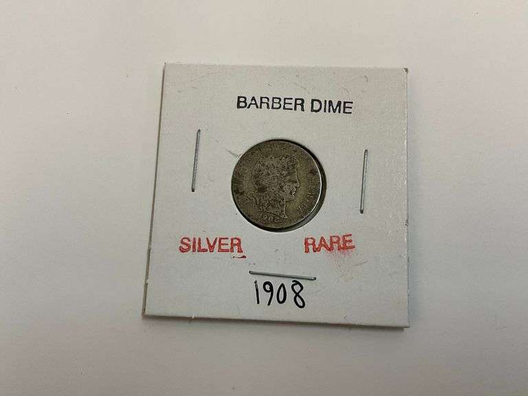 1908 Barber Silver Dime image