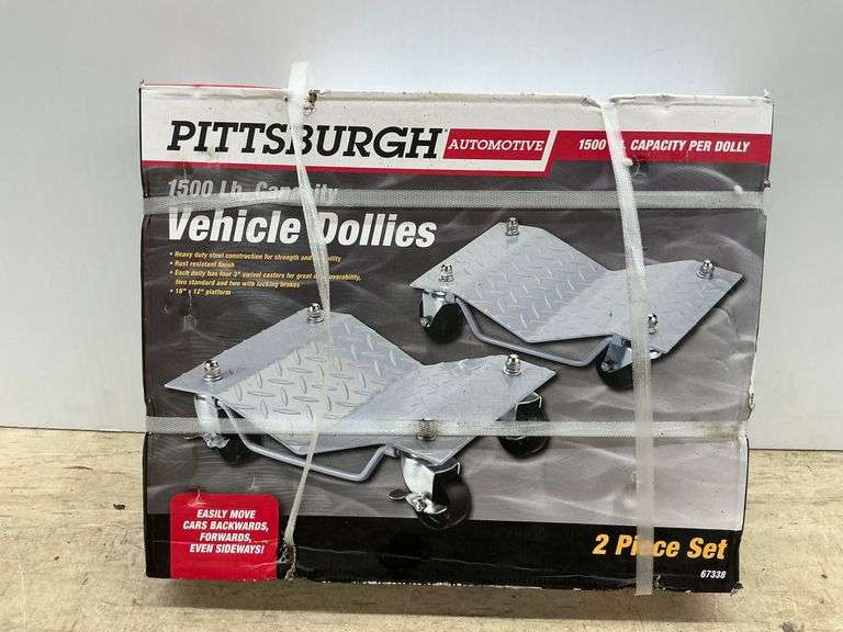 New Pittsburgh Automotive Vehicle Dollies 1500 lb Capacity - 2 Piece Set image