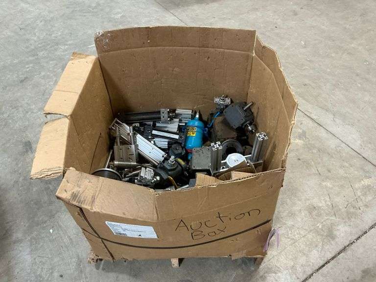 Assorted Hydraulic and Pneumatic Cylinders and Valves image