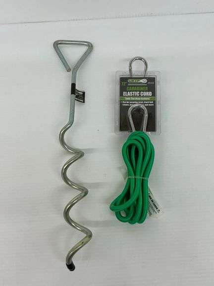 New Grip 16 in. Spiral Anchor Stake and 72 in. Carabiner Elastic Cord image