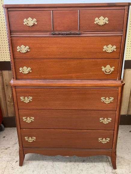Multi Drawer Wooden Chest on Chest image