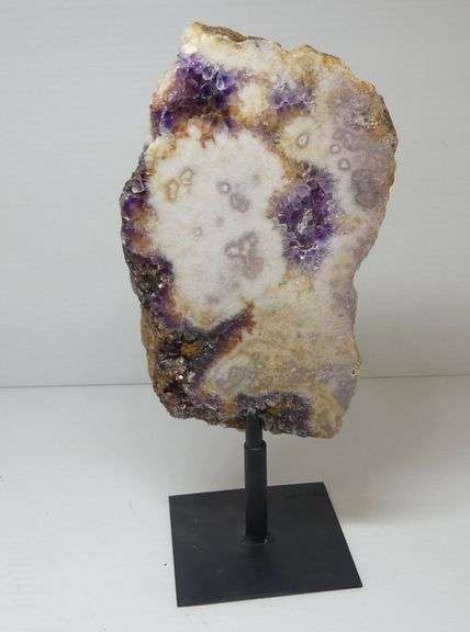 Pink Amethyst Geode Slab on Stand image