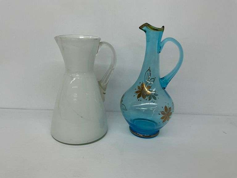 Vintage Glass Pitcher and Decanter image