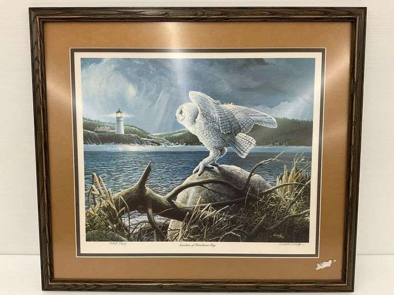 Framed Gary M. Gandy 'Searchers of Frenchman Bay' Artist Proof Print image