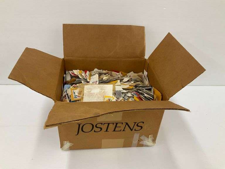 Box of United States Postage Stamps - Used image