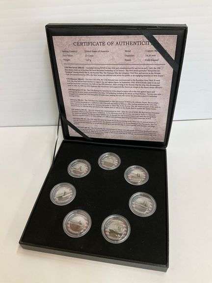 Ships of War - US Navy Battleship Coin Collection image