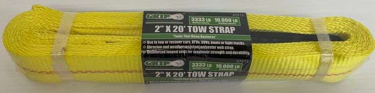 New Grip 2 in. x 20 ft. Tow Strap with 3333 lb. Working Capacity image