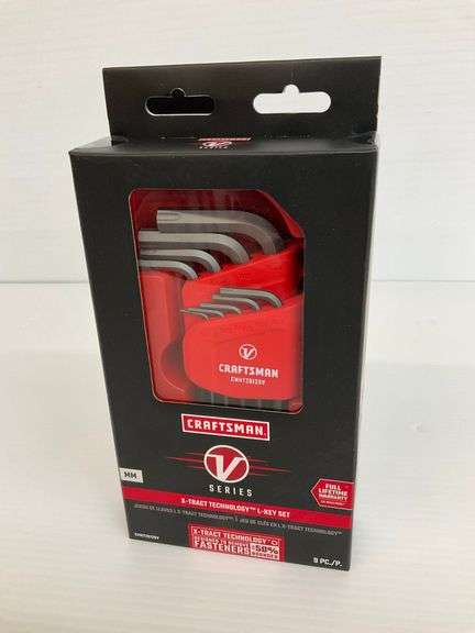 New 9-Piece Craftsman V Series X-Tract Technology L-Key Set image