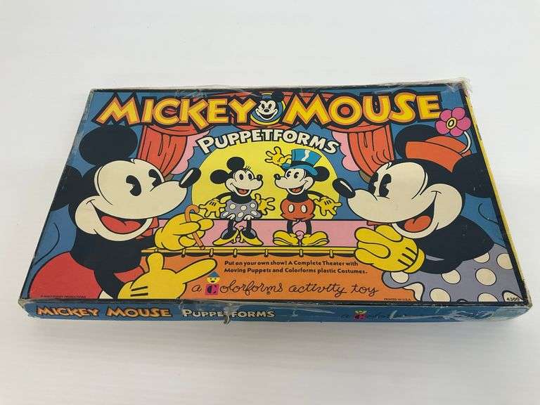 Vintage Mickey Mouse Puppetforms Colorforms Activity Toy image