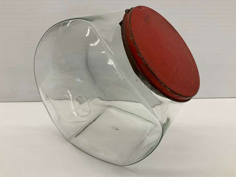 Glass Candy Store Jar with Metal Lid image