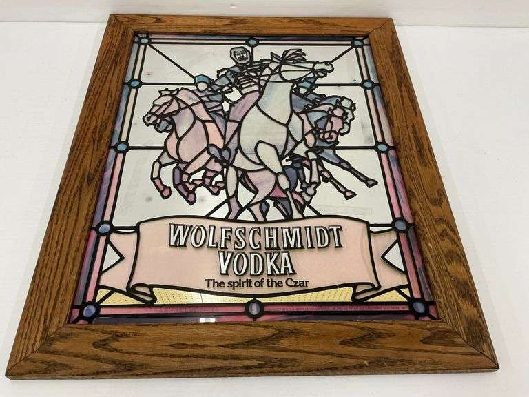Wolfschmidt Vodka Mirror Sign image