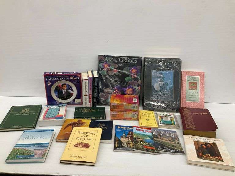 Books, Guides, and President Obama Collectible Plate image