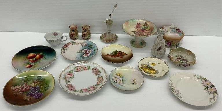 Vintage Porcelain: Plates, Bowls, Hatpin Holder, and More image