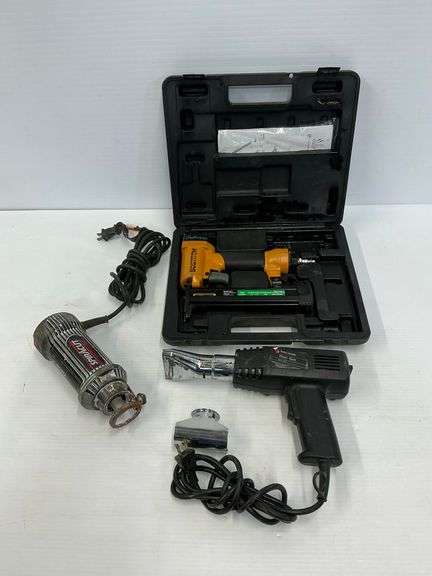 Bostitch Pneumatic Staple Gun, Roto Zip Spiralcut, Black & Decker Heat Gun image
