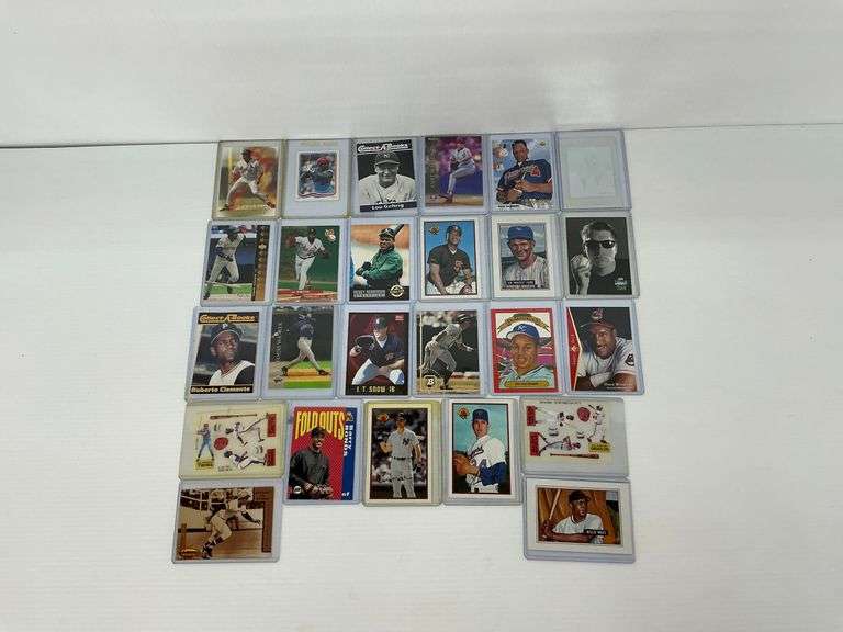 Group of 25 Baseball Trading Cards Featuring Notable Players image
