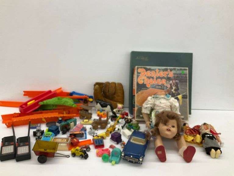 Mixed Toys and Games Lot - Scrabble, Dealer's Choice, Dolls, Cars, and More image
