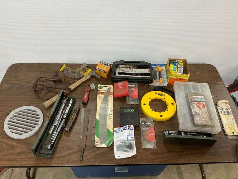 Assorted Tools and Hardware Lot image