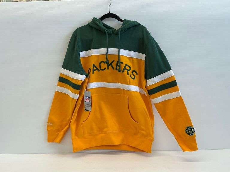 New Green Bay Packers Mitchell & Ness Throwbacks Head Coach Hoodie - X-Large image