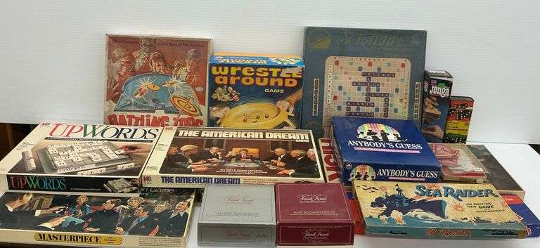 Mixed Lot of Board Games - Scrabble, Risk, Trivial Pursuit and More image