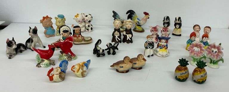 Vintage Ceramic Salt & Pepper Shakers: Animals, People, and Novelty image