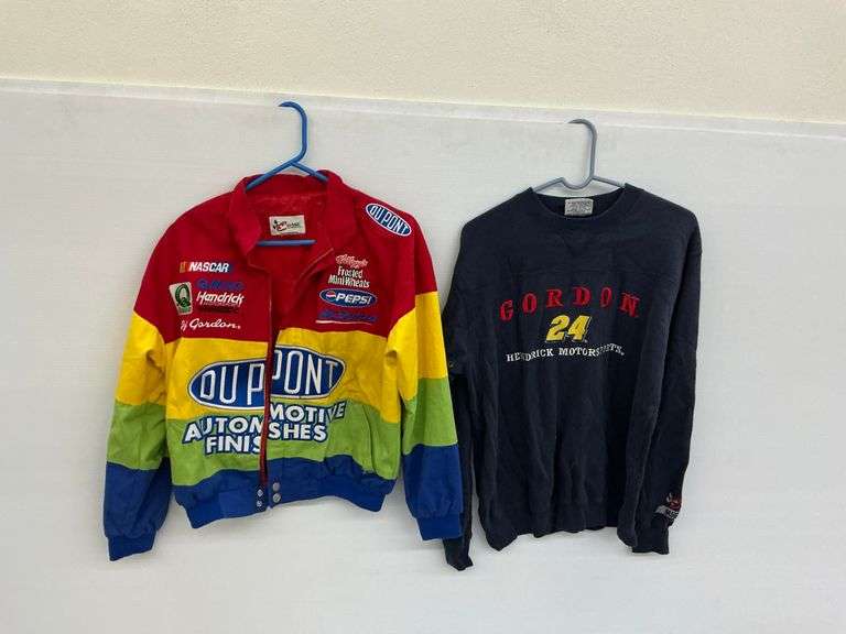 Jeff Gordon Racing Jacket (broken zipper) & Sweatshirt Lot image