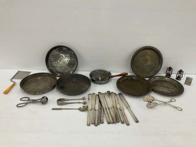 Vintage Kitchenware and Flatware Group image