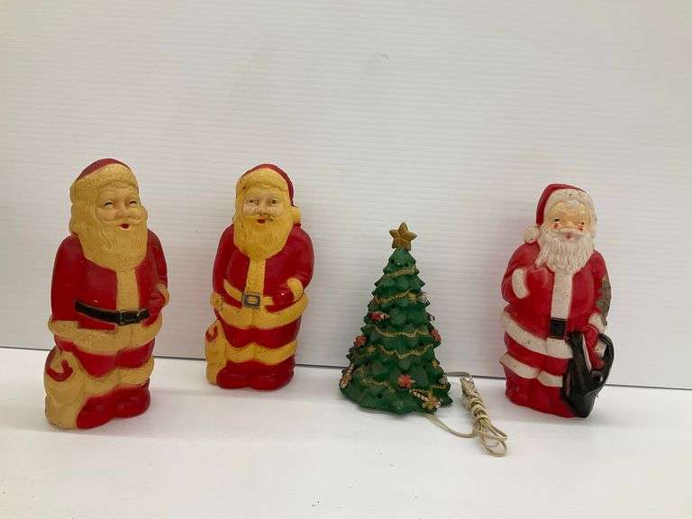Santa Blow Mold Decorations and Christmas Tree Decoration image