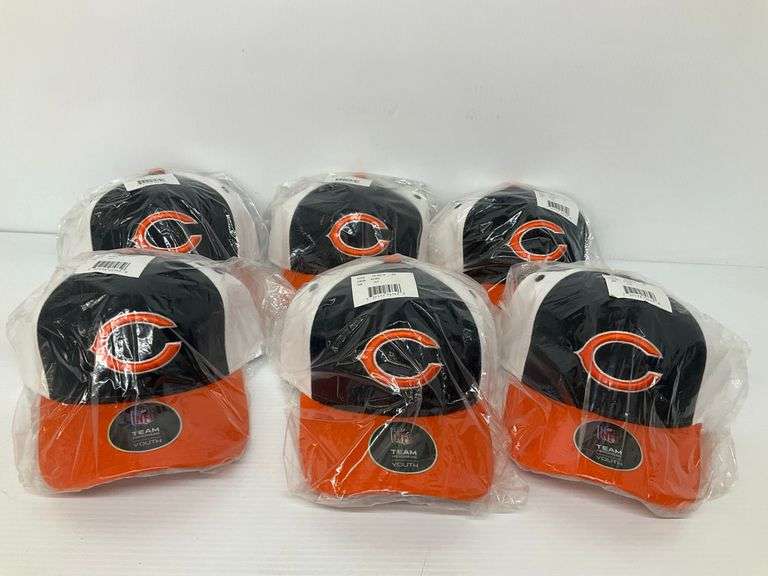 Six New Chicago Bears Youth Team Headwear Baseball Caps image