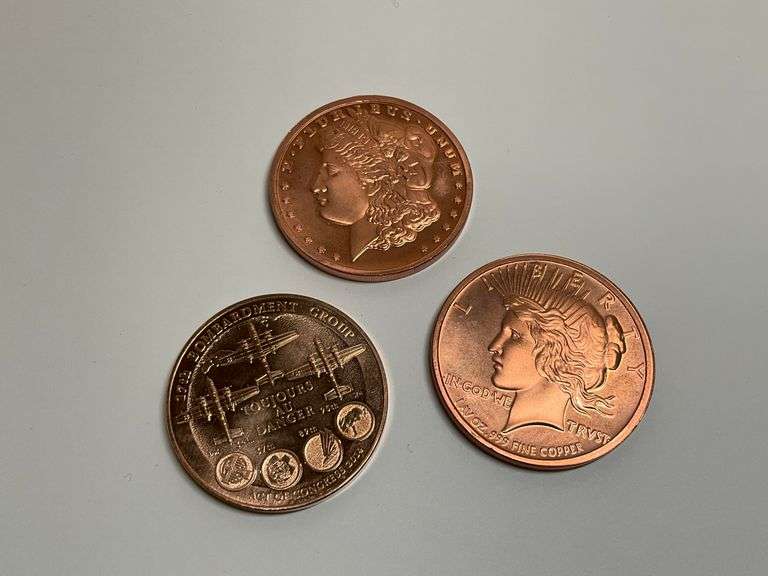 One Ounce Copper Rounds and Doolittle Tokyo Raiders Medallion image