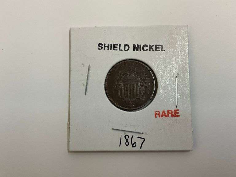 1867 Shield Nickel - 5 Cent Coin image