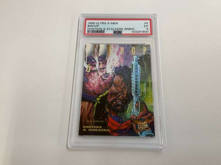 1995 Ultra X-Men Bishop Hunters & Stalkers #5 - PSA Graded image