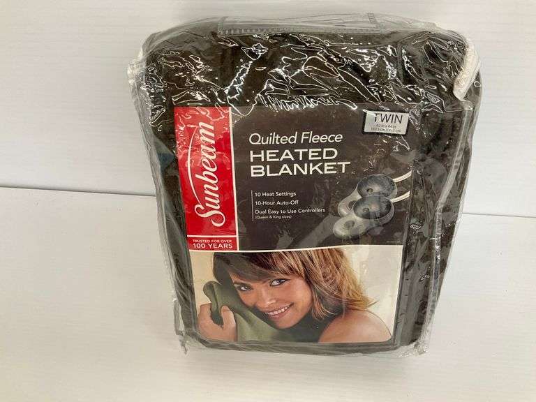 New Sunbeam Quilted Fleece Twin Heated Blanket image