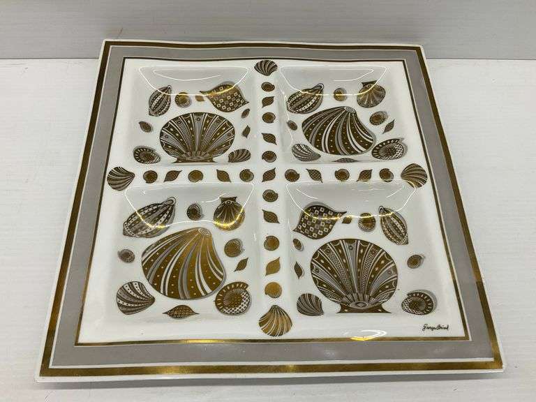 MCM Georges Briard Shell Divided Serving Dish image
