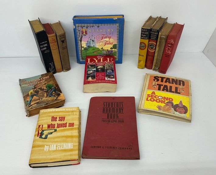 Vintage Books Including Lone Ranger, James Bond, and Others image
