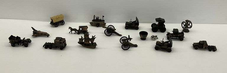 Diecast Miniature Vehicles and Cannon Pencil Sharpeners image