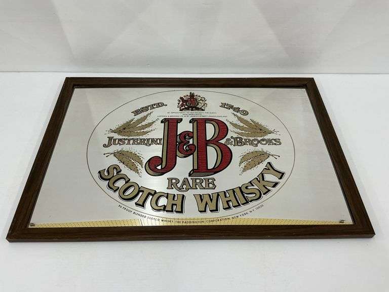 J&B Rare Scotch Whiskey Mirror Sign image