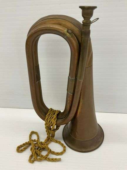 Brass Bugle with Cord... Tested by Our Own Duke Allen! image