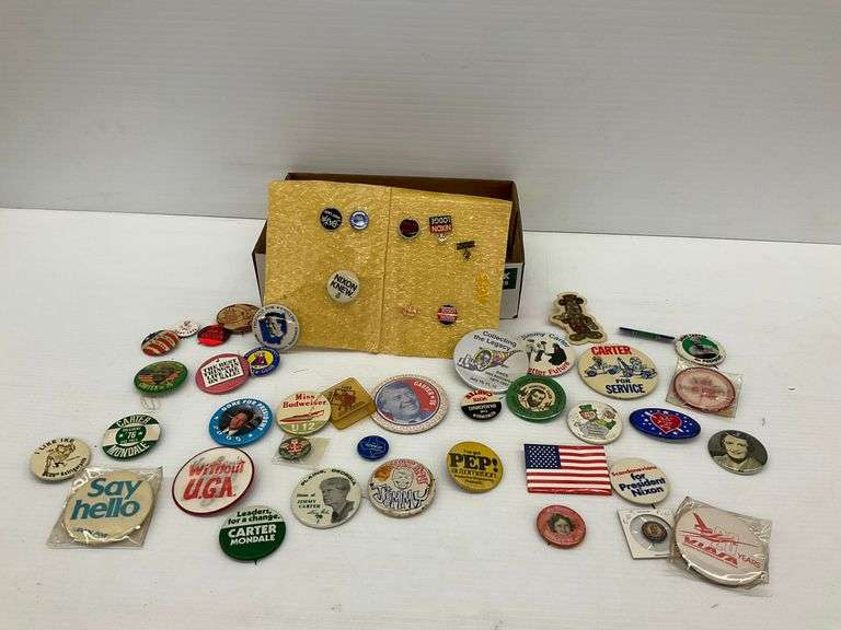 Collection of Political Campaign & Other Buttons image