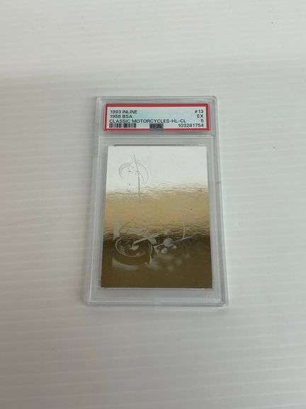 1993 Inline 1956 BSA Classic Motorcycles-HL-CL Card #13 - PSA Graded image